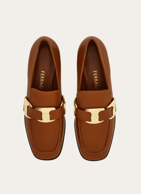 Мокасини с катарама Ferragamo — снимка 4