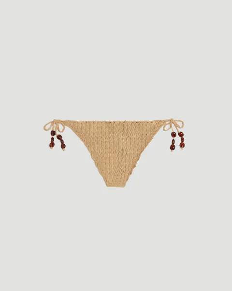 Bead-Embellished Crocheted Bikini Briefs — снимка 2