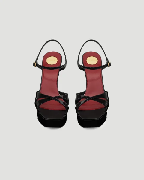 Debbie Platform Sandals in Patent Leather — снимка 3