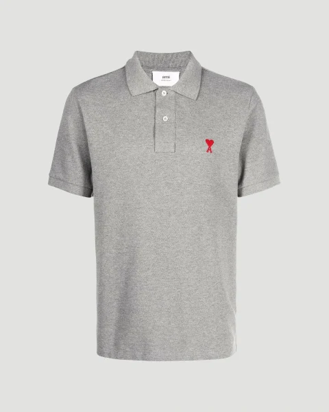 Ami de Coeur Polo Shirt in Grey