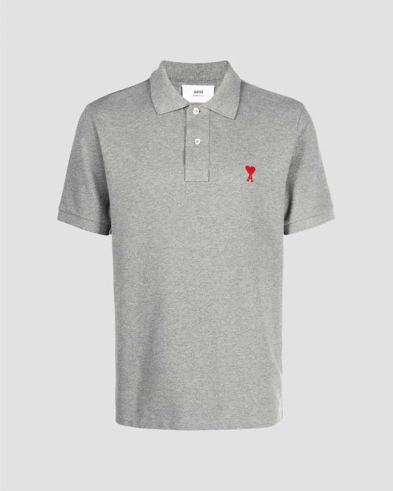 Ami de Coeur Polo Shirt in Grey