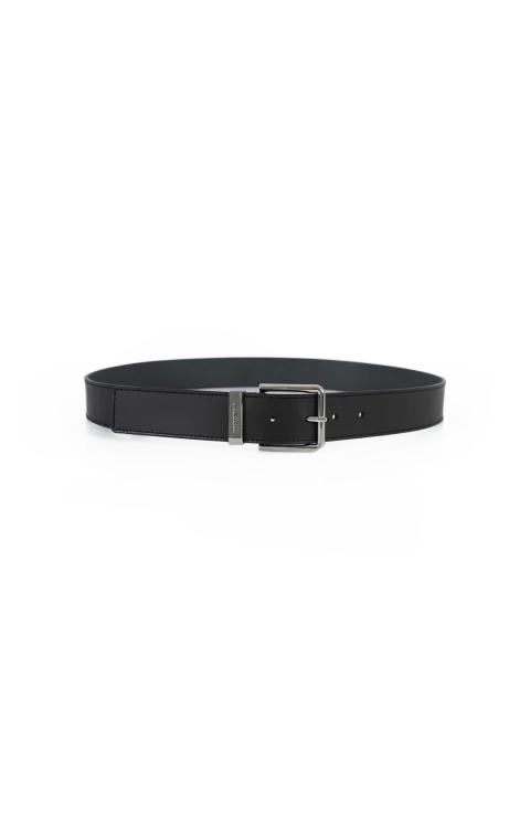 Gentleman Belt in Black Leather
