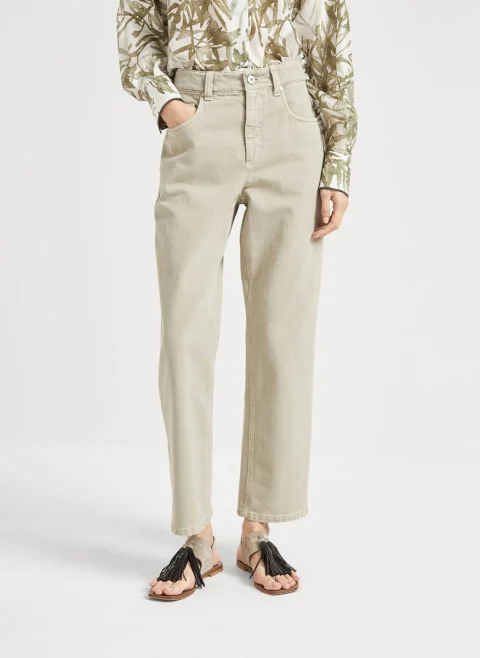 Деним 'Retro Loose Fit' Brunello Cucinelli