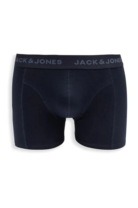 Бельо (Pack of 3) Jacjeremiah Solid Trunks 12288829 19-3923 TCX navy blazer — снимка 2