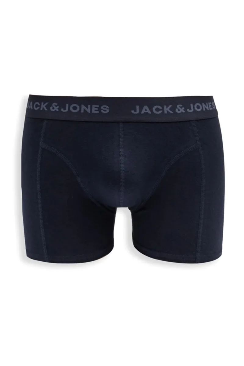 Бельо (Pack of 3) Jacjeremiah Solid Trunks 12288829 19-3923 TCX navy blazer — снимка 2