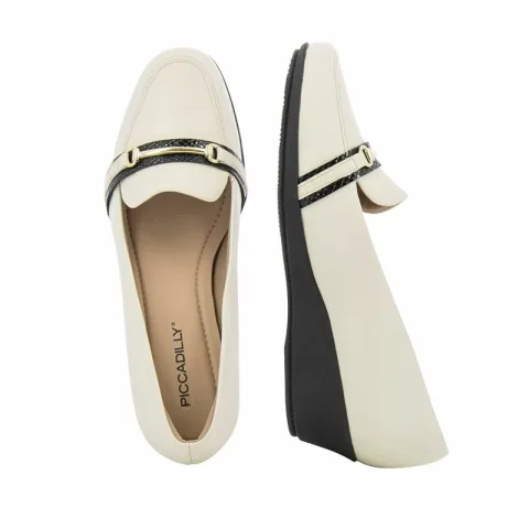 Дамски Обувки На Платформа PICCADILLY – 14318503 OFF WHITE — снимка 5