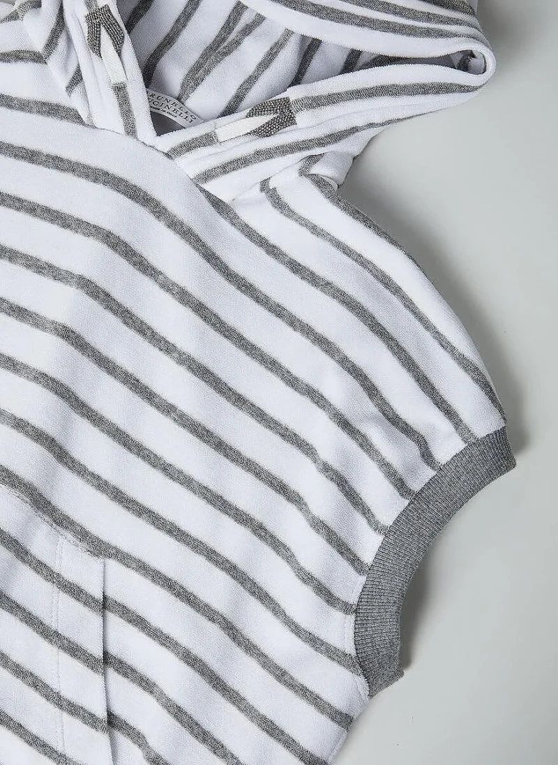 Раиран суитшърт Brunello Cucinelli Kids 12 — снимка 2
