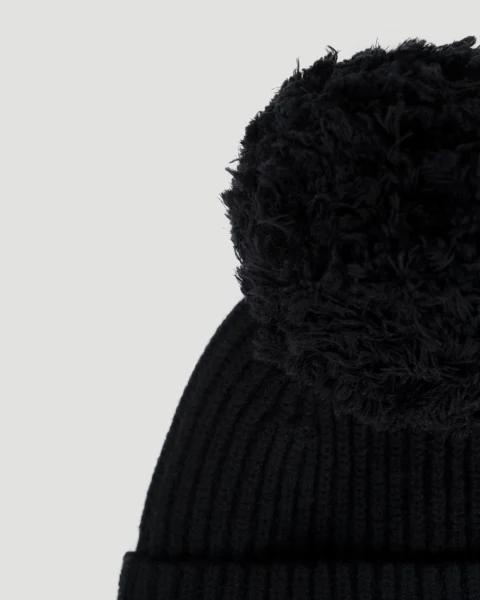 Wool Beanie in Black — снимка 2