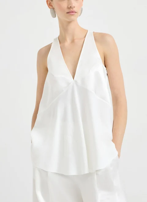 Топ с коприна Brunello Cucinelli