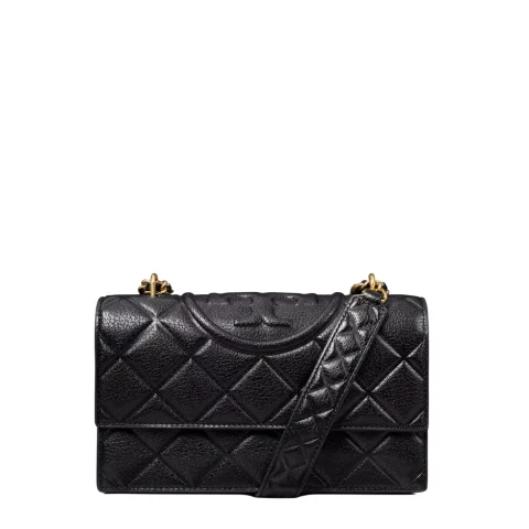Дамска черна чанта SMALL FLEMING TORY BURCH — снимка 1