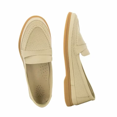 Дамски Мокасини B.FAB – 047-183 B.FAB BEIGE — снимка 5