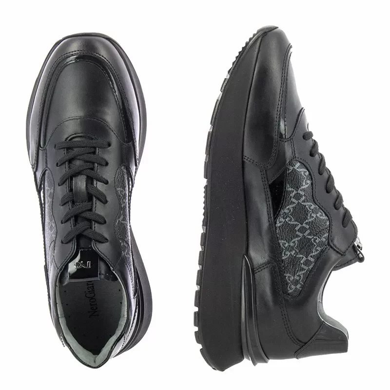 Дамски Сникърс NERO GIARDINI – I411544D NERO — снимка 5
