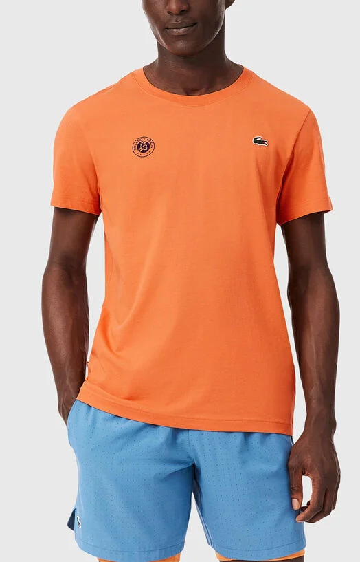 Тениска от памук ROLAND-GARROS EDITION в оранжев цвят