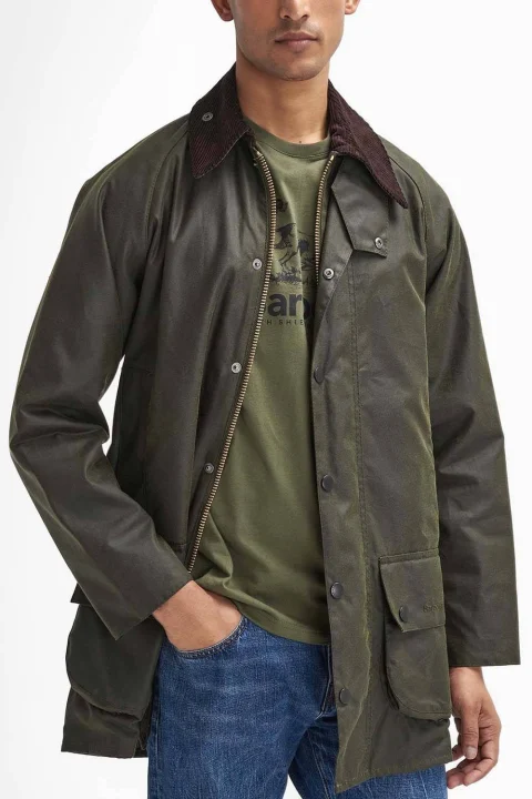 Яке Beaufort Wax MWX0017 ol99 archive olive — снимка 2