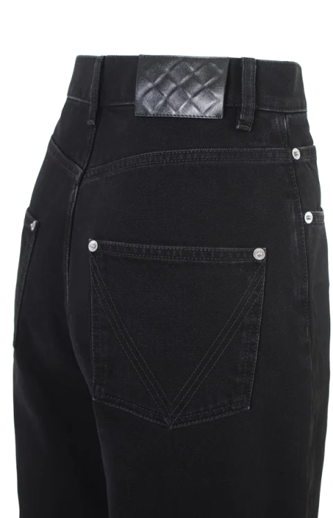 Faded Black Wide Leg Jeans — снимка 2