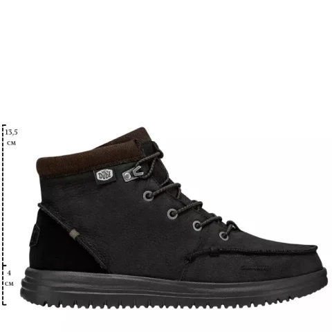Мъжки Ежедневни Боти HEY DUDE – 40189-001 BRADLEY BOOT BLACK — снимка 5