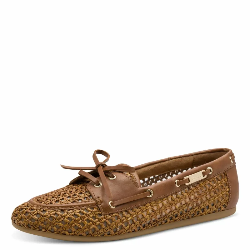 Дамски Мокасини TAMARIS – 1-23611-46-372 COGNAC STRUCT. — снимка 3
