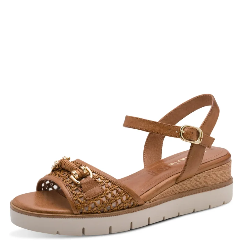 Дамски Сандали На Платформа TAMARIS – 1-28215-46-305 COGNAC — снимка 3