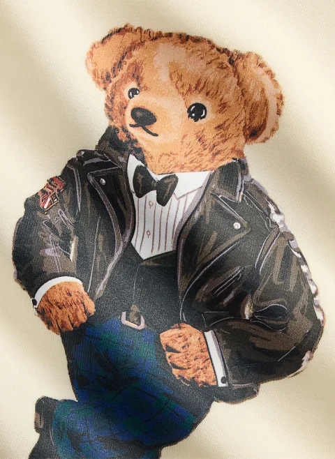 Суитшърт с принт 'Polo Bear' Ralph Lauren Kids 2-7 — снимка 6