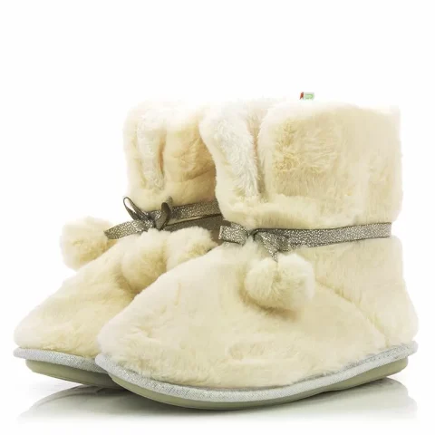Дамски Домашни Чехли TWIGY – YY0015 NITA OFF WHITE — снимка 5