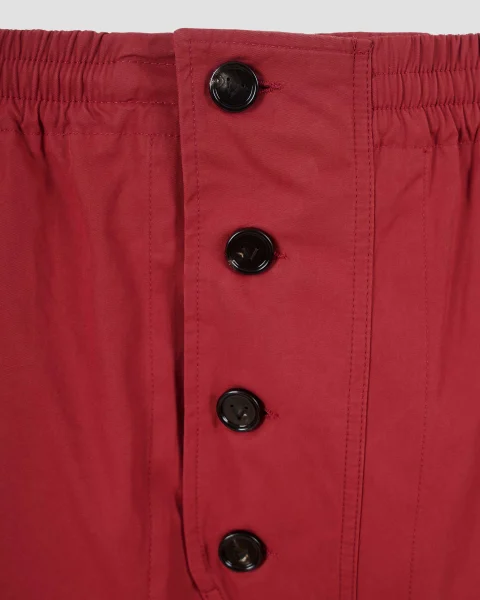 Light Cotton Twill Shorts in Rosewood — снимка 5