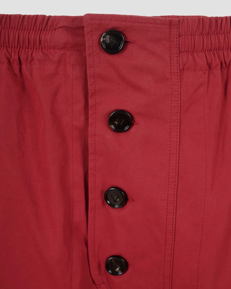 Light Cotton Twill Shorts in Rosewood — снимка 5
