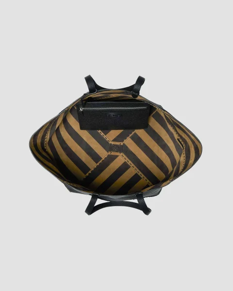 Selleria Diagonal Shopper Large in Black — снимка 3