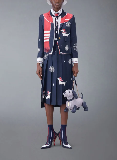 Жилетка от фино плетиво 'Hector' Thom Browne — снимка 4
