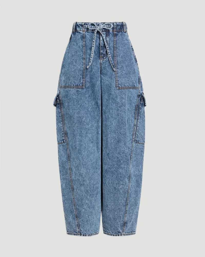 Cargo Denim Pants