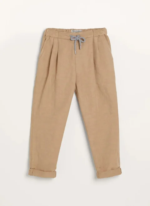 Панталон с лен Brunello Cucinelli Kids 8-10