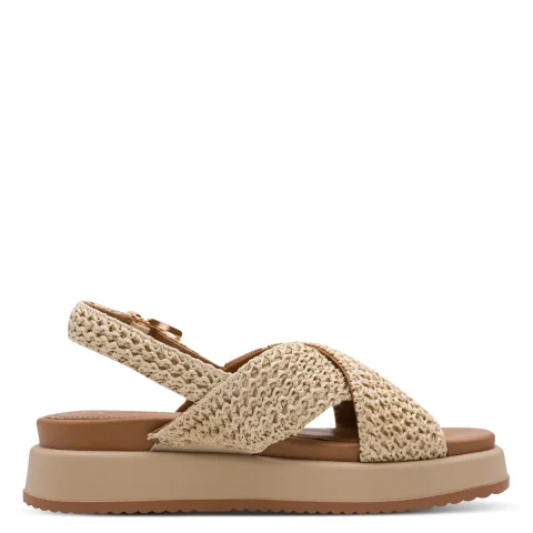 Дамски Сандали На Платформа TAMARIS – 1-28224-46-400 BEIGE — снимка 2