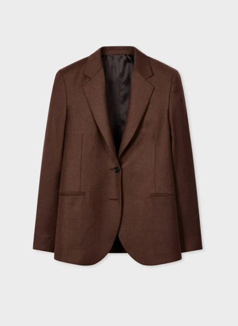 Едноредно сако от вълна Paul Smith — снимка 6