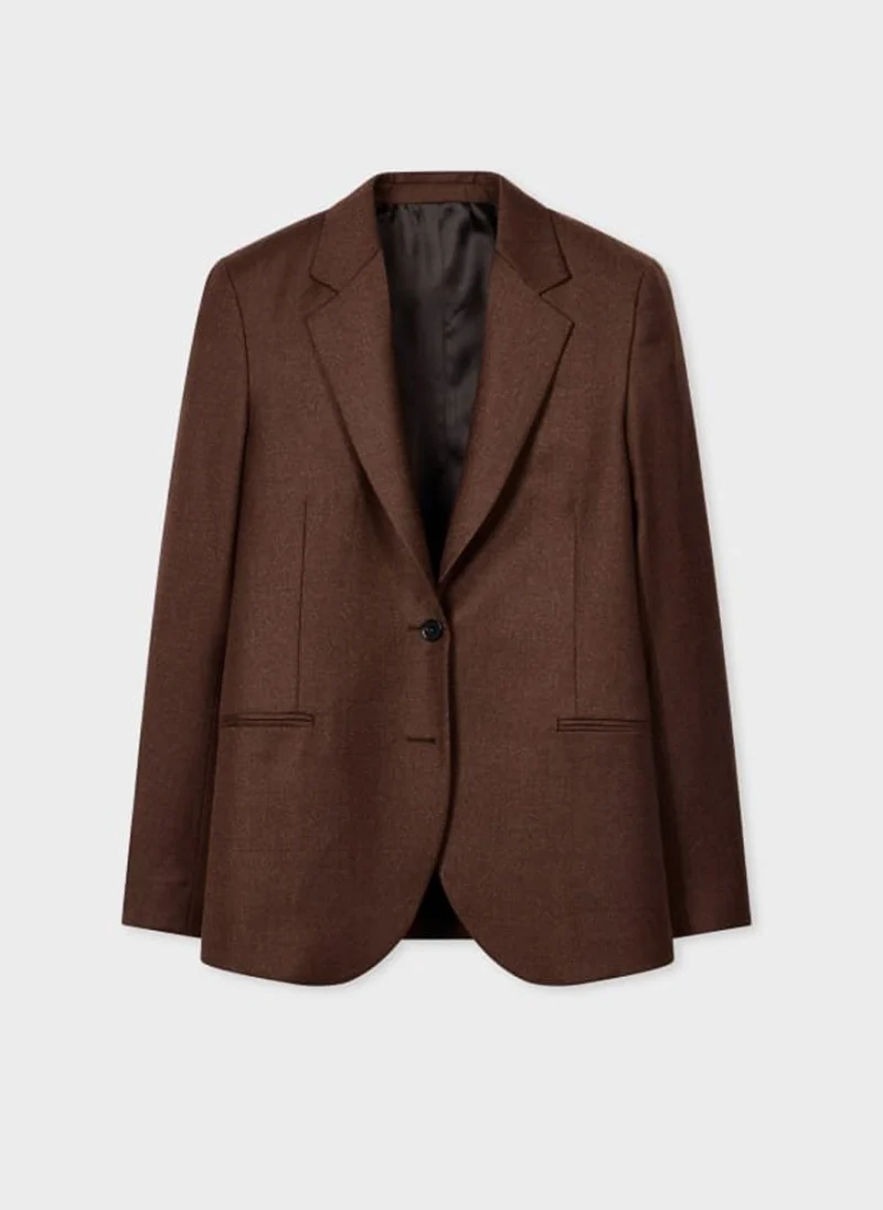 Едноредно сако от вълна Paul Smith — снимка 6