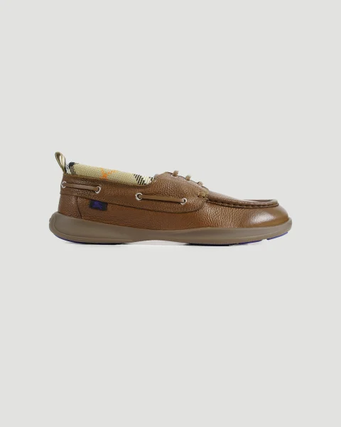 Leather Loafers in Pinecone