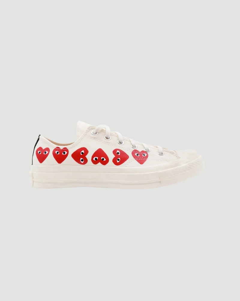 Converse x Comme des Garçons Play Low Top Sneakers in White