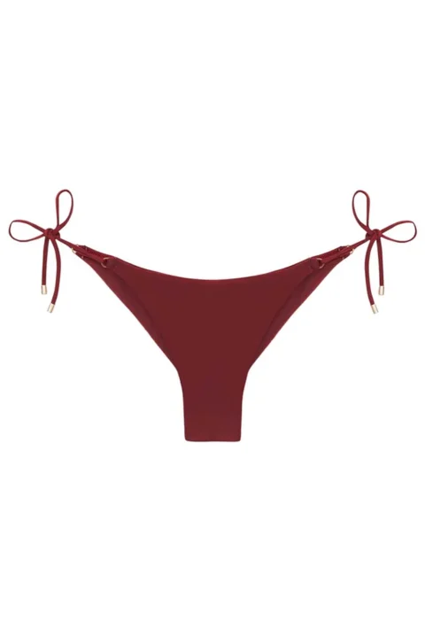 Bikini Bottom Solid Tie Side Full 101-773-021 purple