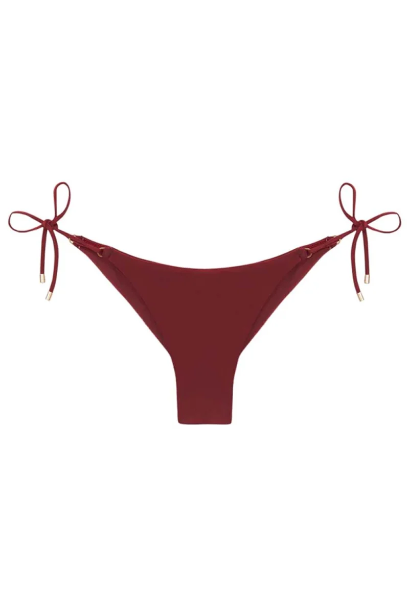 Bikini Bottom Solid Tie Side Full 101-773-021 purple