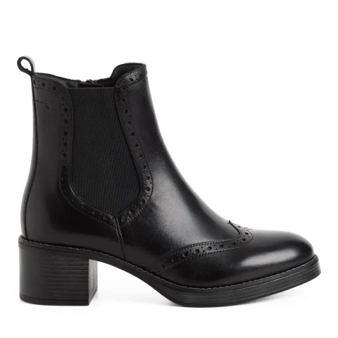 Дамски Боти На Ток TAMARIS – 1-25015-47-003 BLACK LEATHER