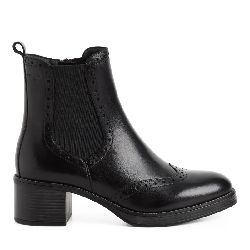 Дамски Боти На Ток TAMARIS – 1-25015-47-003 BLACK LEATHER