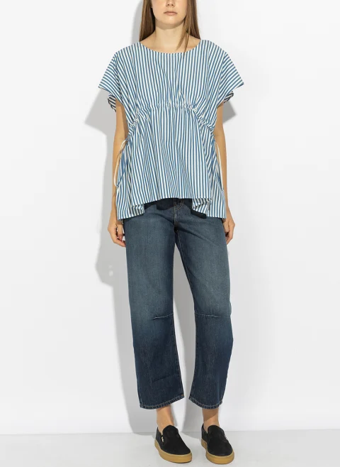 Блуза от памучен поплин Weekend Max Mara Wkdpanda — снимка 6