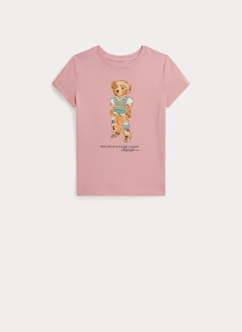 Тишърт с принт 'Polo Bear' Ralph Lauren Kids 7-14