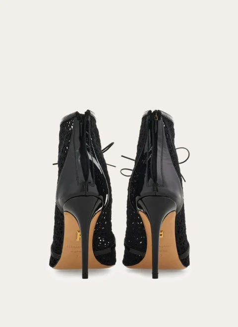 Боти на ток с 'Macramé' дизайн Ferragamo — снимка 5