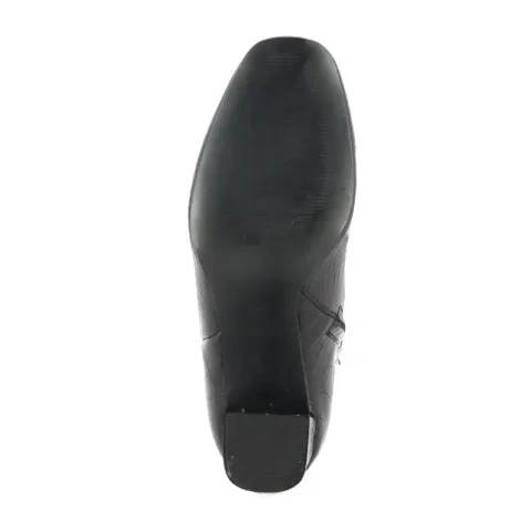 Дамски Боти На Ток CARLO FABIANI – 343107- black croco — снимка 4