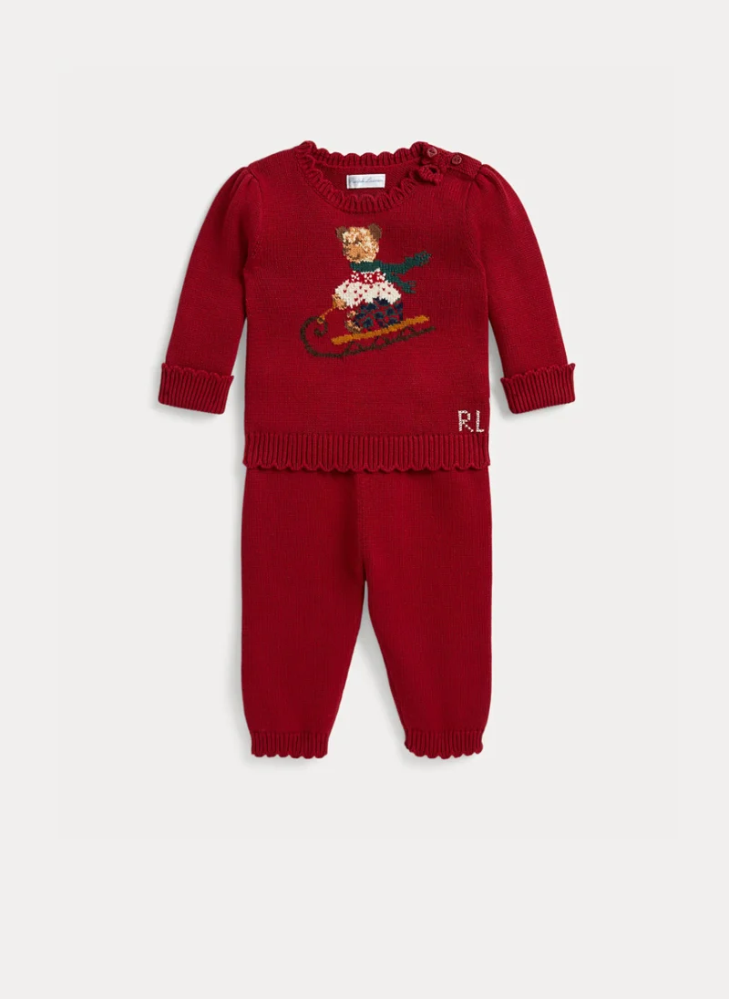 Комплект за бебе от плетиво Ralph Lauren Kids