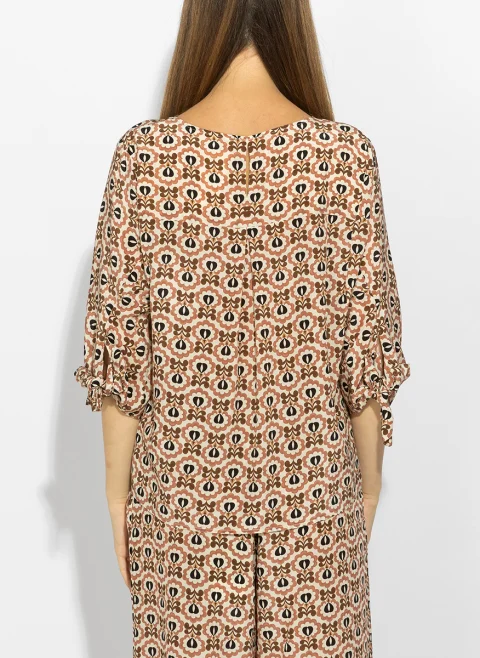 Блуза с принт Weekend Max Mara Wkdadone — снимка 10