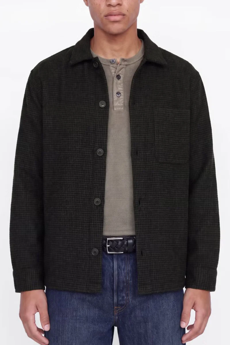Риза Jjesoho Ollie Overshirt 12300017 C-N10 black — снимка 2