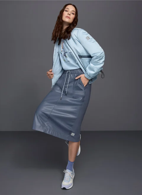 Тишърт с принт 'Rabbit' Marc Cain Sports — снимка 6