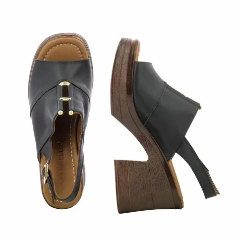 Дамски Сандали На Ток VERONELLA – 360-75 BLACK — снимка 4