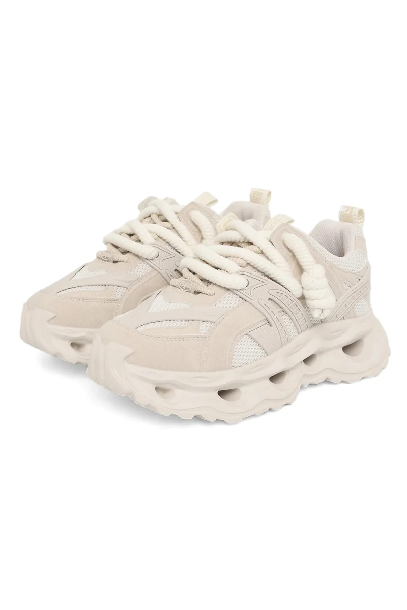 Sneakers Malaga Lace BUFPD00016373 cream — снимка 2