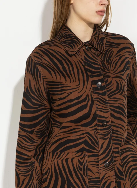 Риза с принт Max Mara Studio Mstpanino — снимка 6